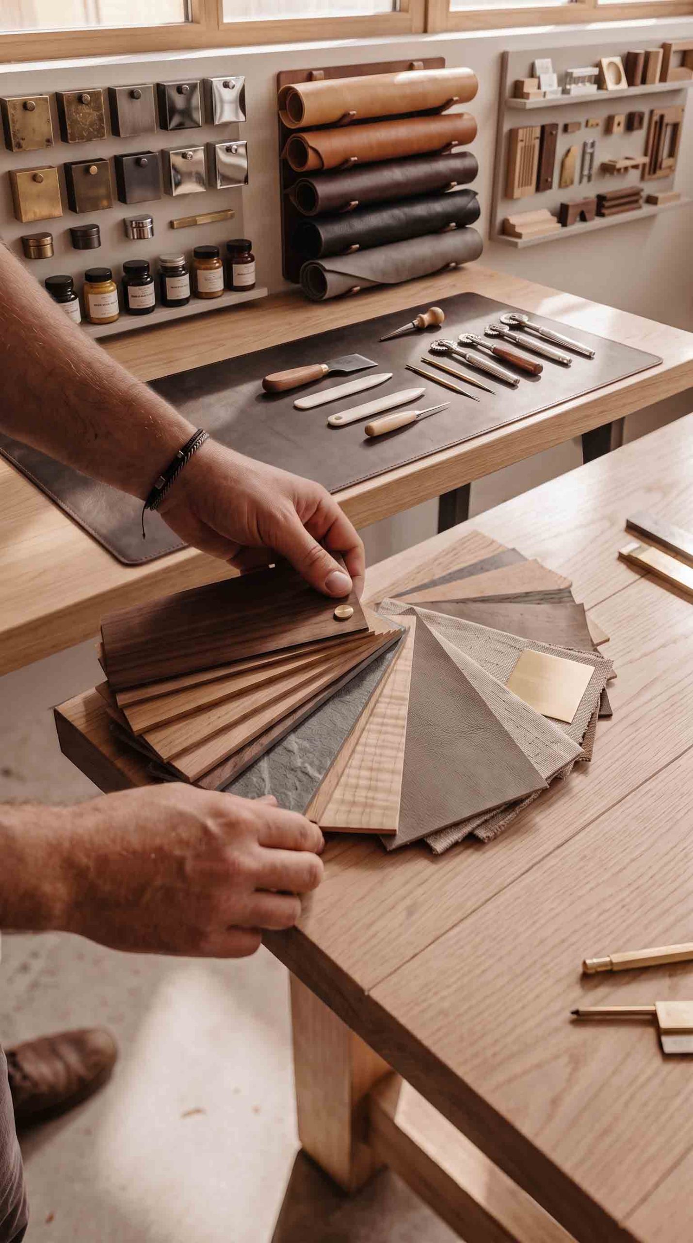 Material Studies and Production Processes course — learn about furniture materials, wood properties, and manufacturing methods